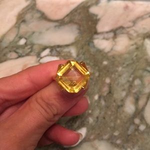 Kate Spade Citrine Statement Ring